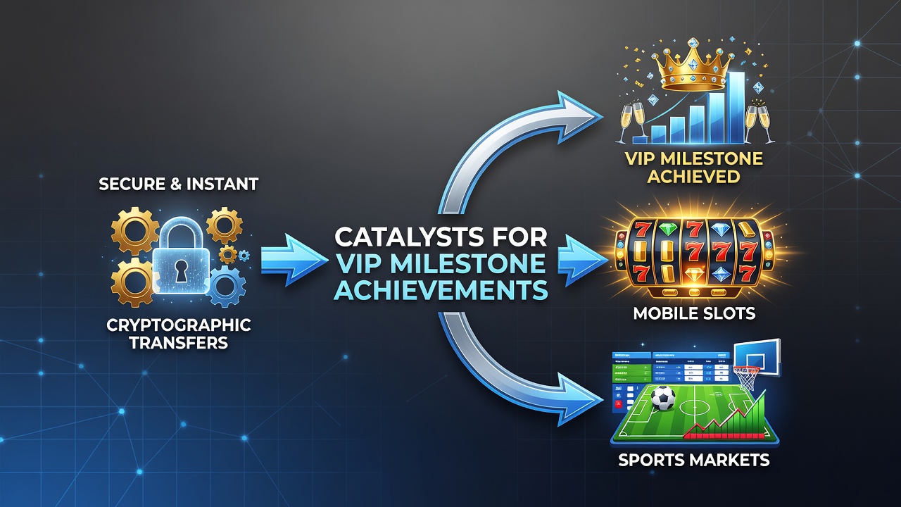 Cryptografische overboekingen versnellen VIP-progressie in mobiele slots en sportmarkten