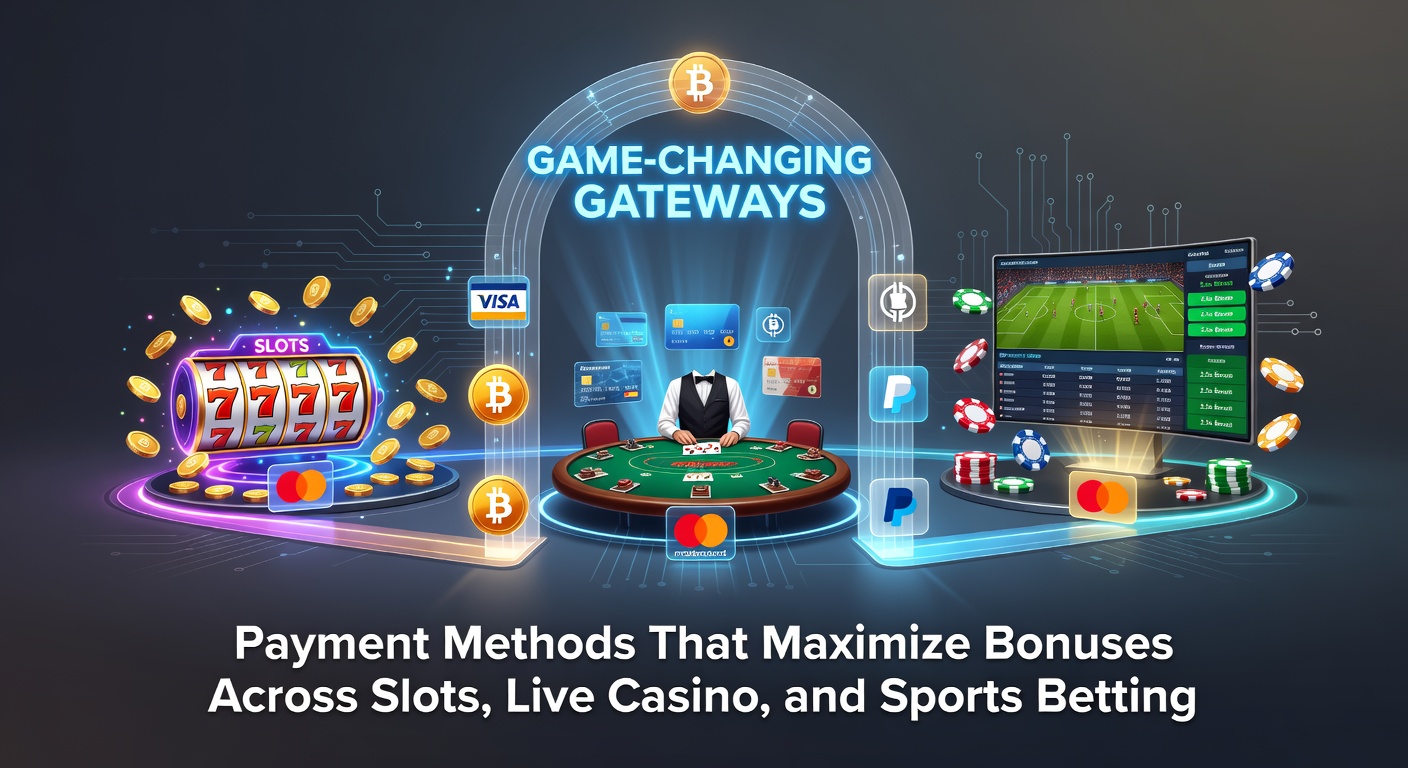 Grafiek die bonusgroei toont door snelle betaalmethoden in online casino's, met lijnen voor slots, live casino en sportweddenschappen