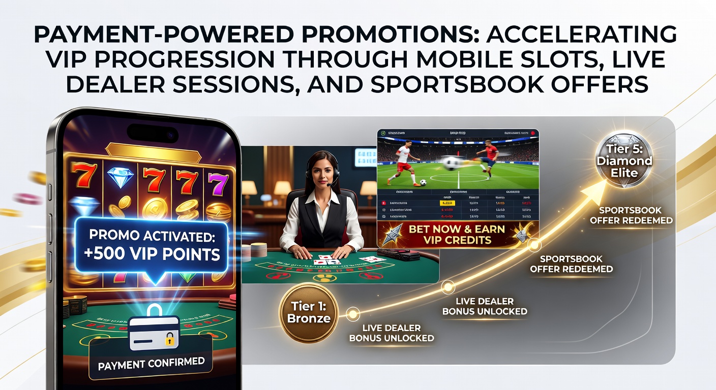 Speler geniet van mobiele slots met snelle storting en VIP-badge zichtbaar op scherm, terwijl live dealer en sportsbook iconen op de achtergrond flitsen