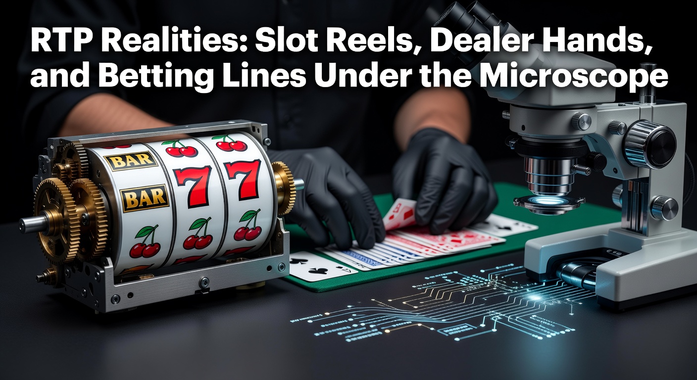 Grafiek met RTP-percentages van populaire online gokkasten en live spellen, verlicht onder een microscoop voor detailanalyse