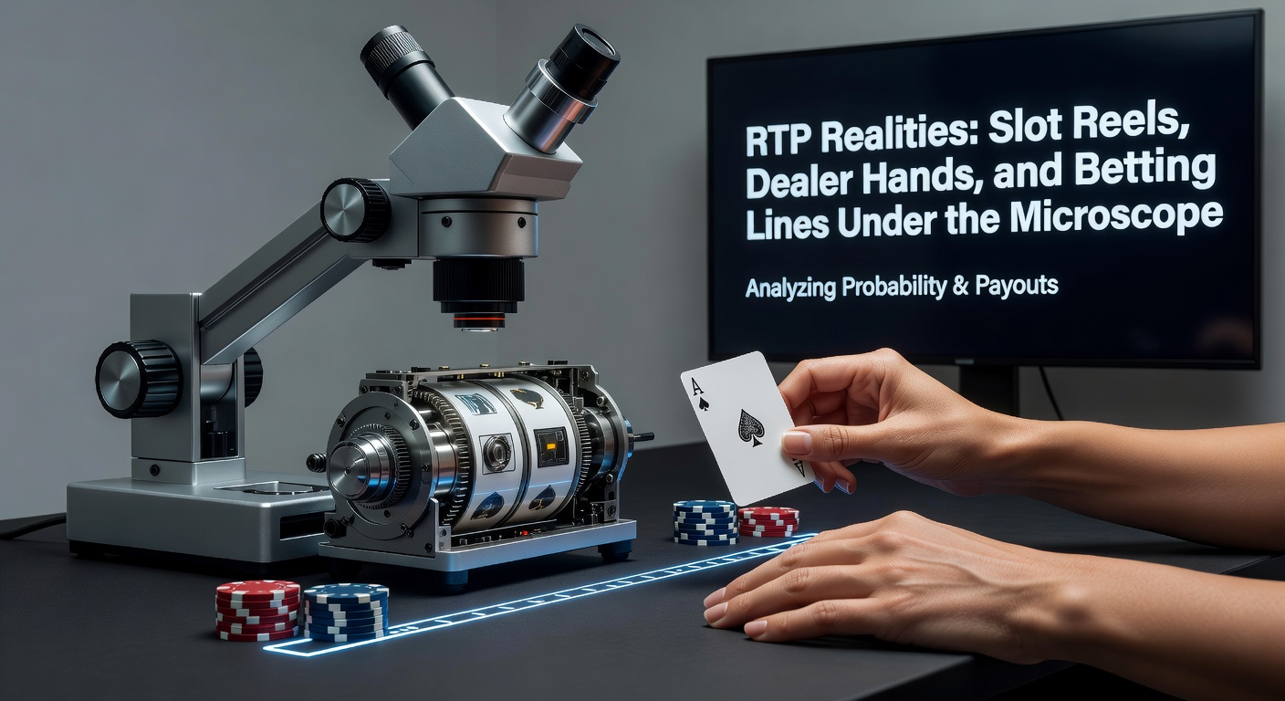 Close-up van een live dealer blackjack-tafel met kaarten en chips, gecombineerd met een digitaal overlay van RTP-statistieken en uitbetalingsgrafieken