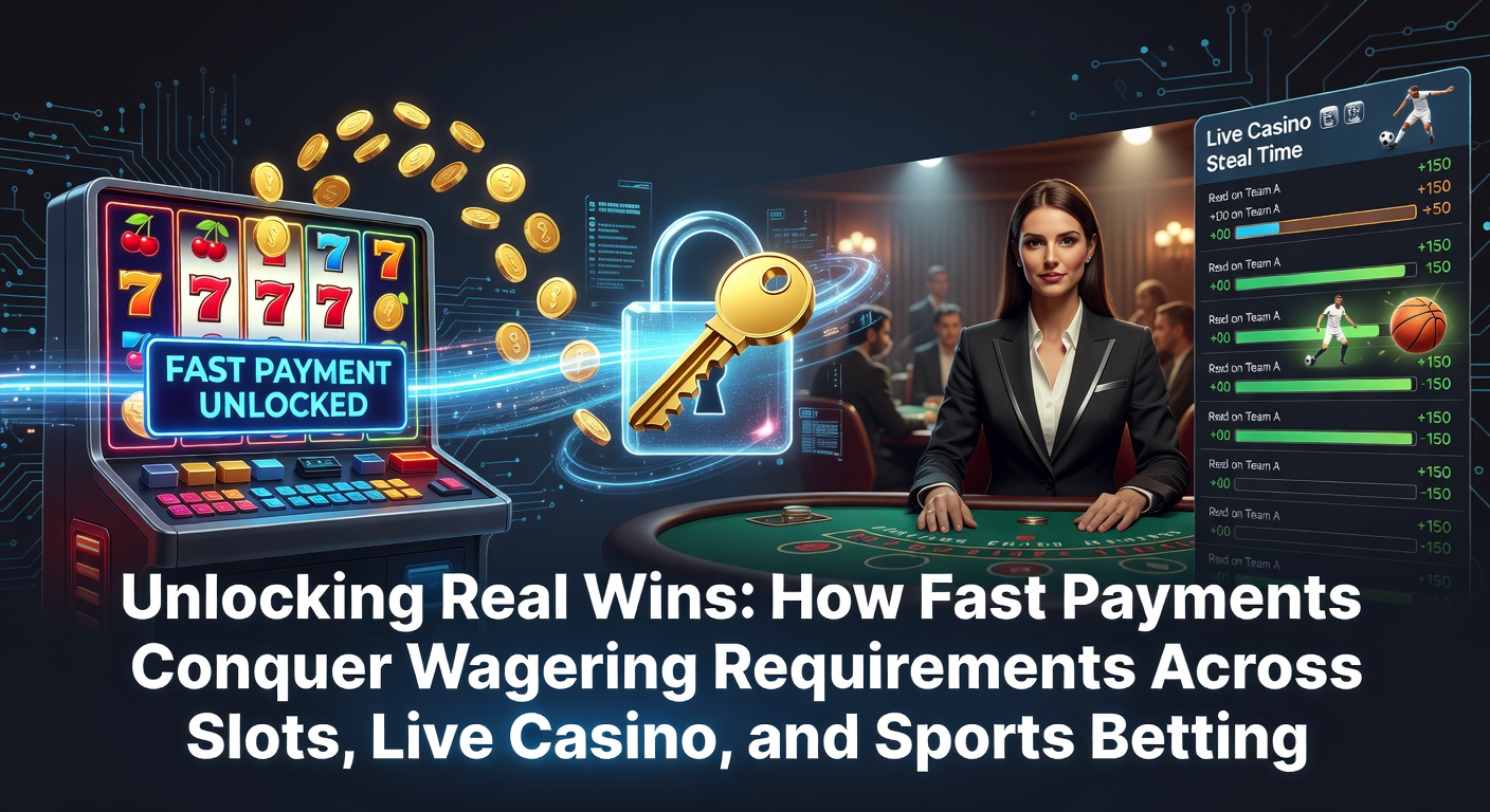 Grafiek die de snelheid van betalingen vergelijkt met traditionele methoden in online gokken, met pijlen die wagering progressie versnellen