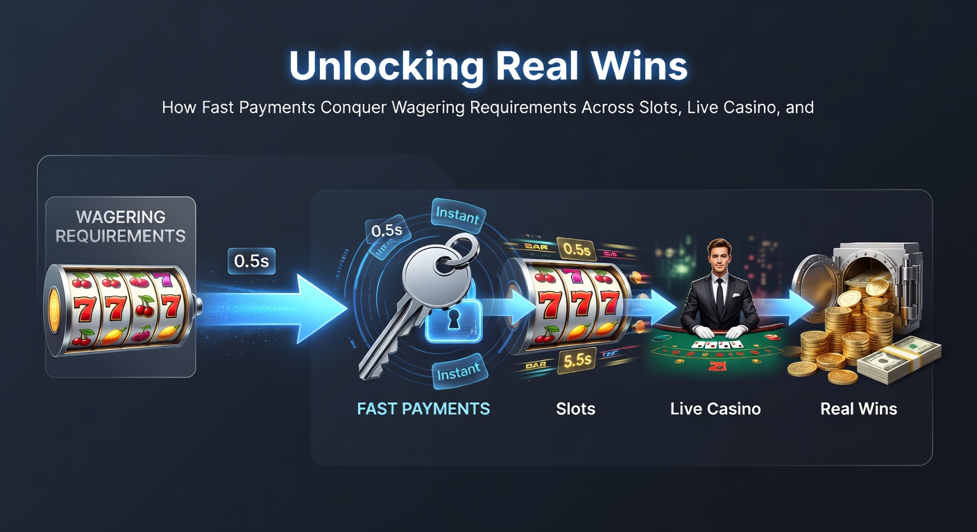 Schermafbeelding van een mobiel casino dashboard met snelle betalingsknoppen en een wagering progress bar die snel vult tijdens een sportweddenschap